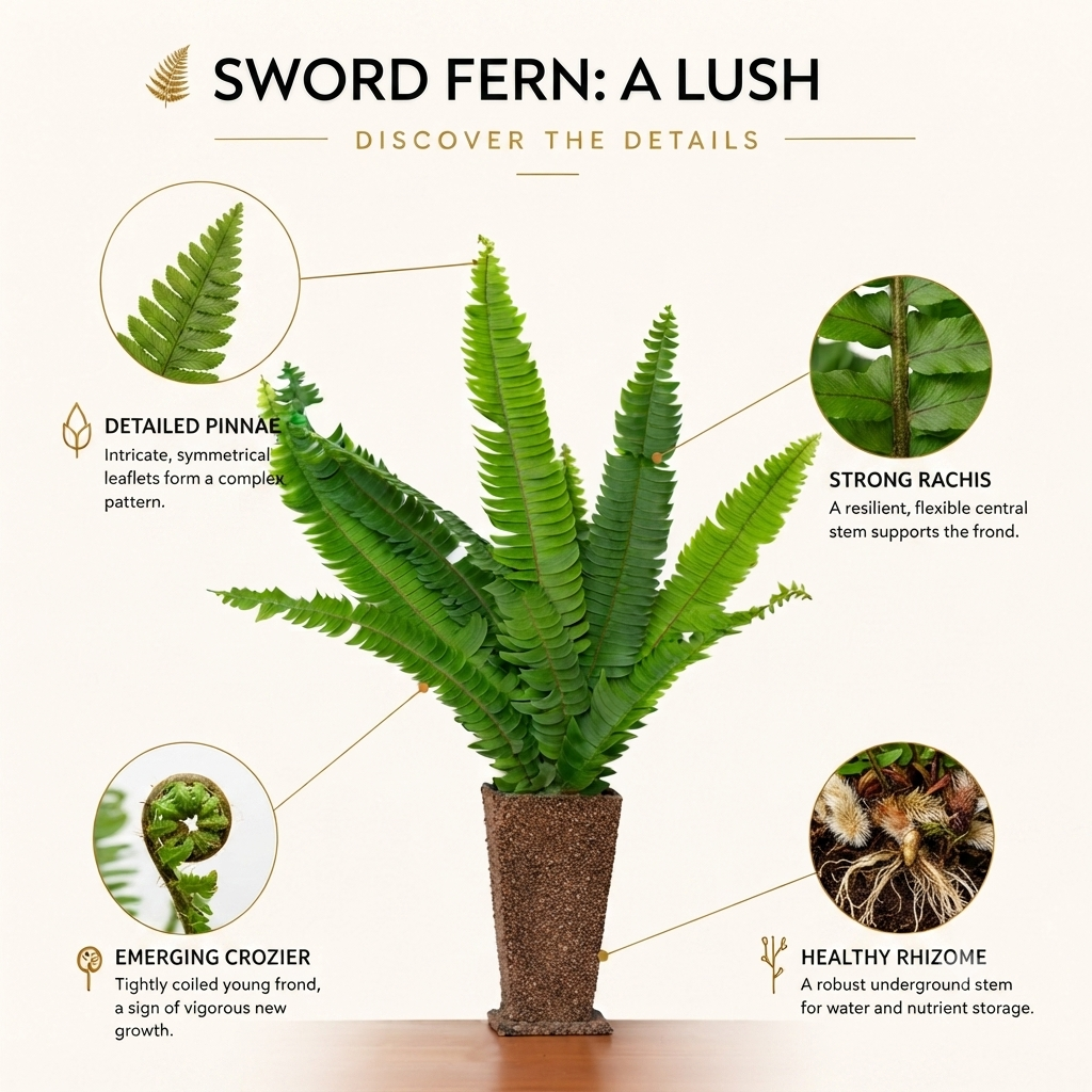 Boston Fern Foliage –  Fresh Green Leaves for Décor